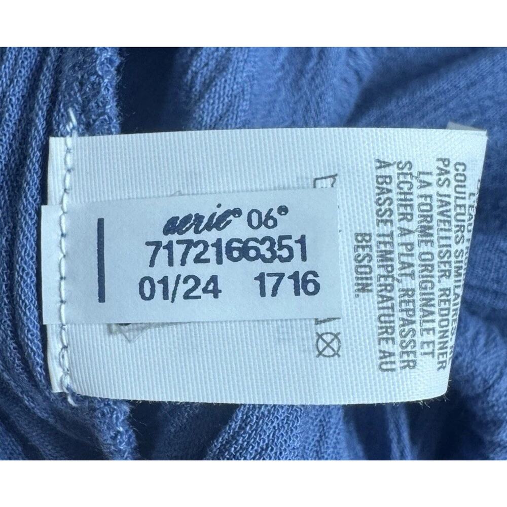 Aerie Maxi Skirt Women’s Size Large Tiered Skirt Relaxed Pull-On Blue NWT - Picture 12 of 12